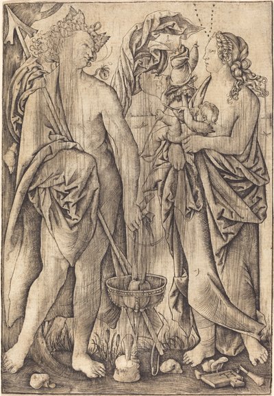 Mars und Venus (Merkur und Venus?) von Master H.L.