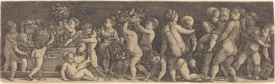Kinder bei der Traubenernte von Master IB after Raphael