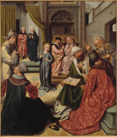 Christus unter den Doktoren von Master of 1518.
