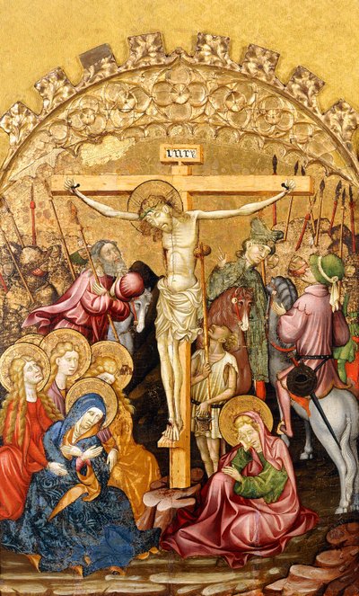 Die Kreuzigung, 15. Jahrhundert von Master of Torralba