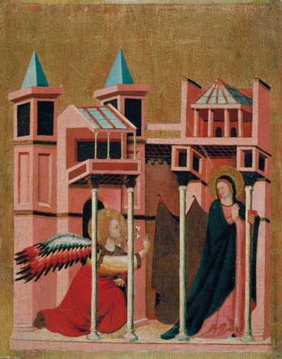 Die Verkündigung von Master of the Cini Madonna