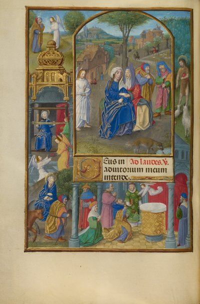 Die Heimsuchung von Master of the Dresden Prayer Book