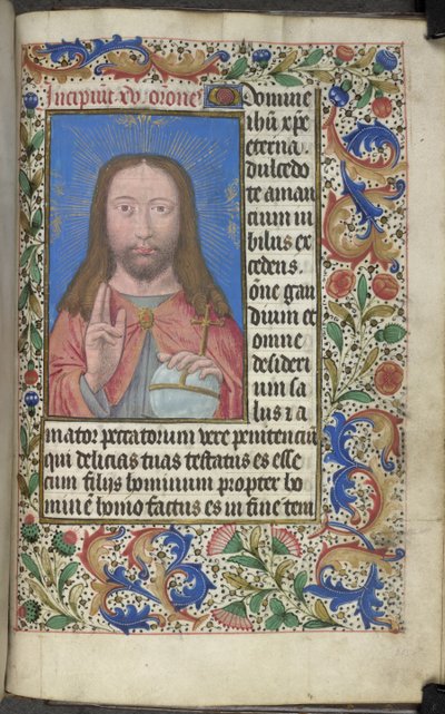 Christus Segen von Master of the Dresden Prayer Books