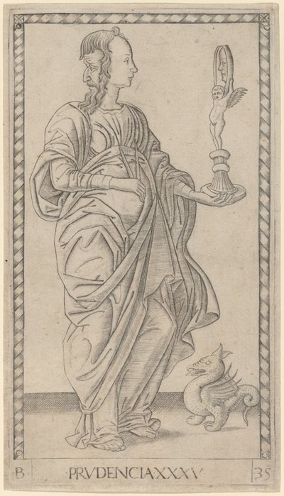 Klugheit von Master of the E Series Tarocchi