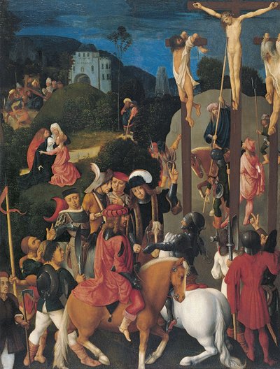 Die Kreuzigung von Master of the Virgo Inter Virgines