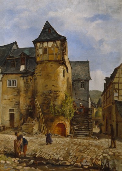 Dorfstraße von Mathilde Dietrichson