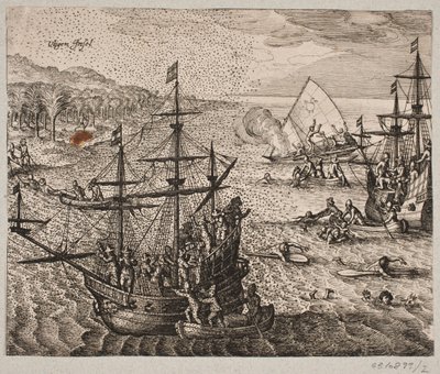 Wie die wilden Völker besiegt wurden von Matthäus Merian d.Æ.