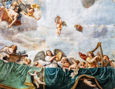 Konzert der Engel (Detail) von Mattia (1613 99) Preti