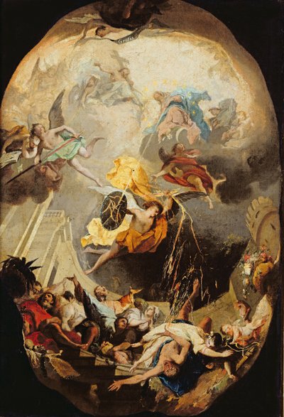 Der Dominikanerorden überwindet die Häresie, 1750 von Mattia Bortoloni