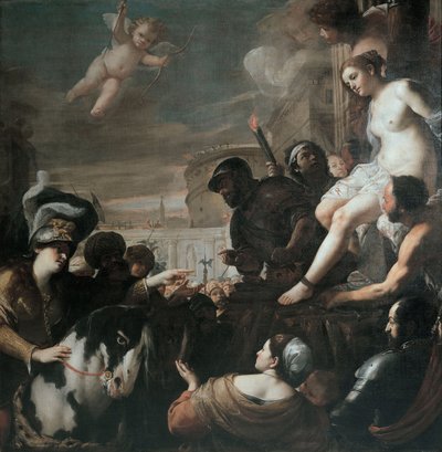 Clorinda rettet Olindo und Sophronia von Mattia Preti