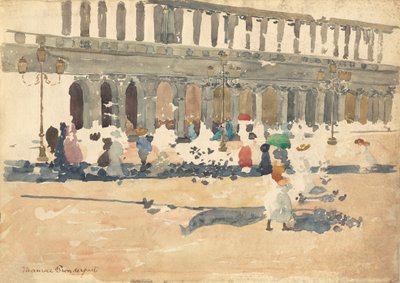 Caffè Florian in Venedig, 1898-1899 von Maurice Brazil Prendergast