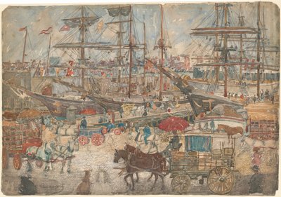 Docks, East Boston, 1900-1904 von Maurice Brazil Prendergast