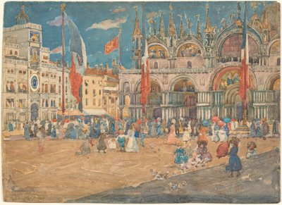 Piazza San Marco, 1898 von Maurice Brazil Prendergast