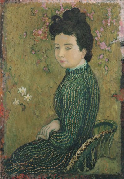 Eva Meurier im grünen Kleid, 1891 von Maurice Denis