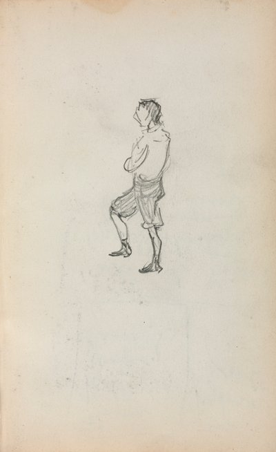 Italienisches Skizzenbuch: Stehender Junge (Seite 245) von Maurice Prendergast