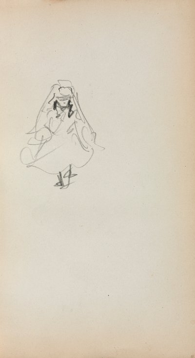 Italienisches Skizzenbuch: Stehendes Mädchen (Seite 257) von Maurice Prendergast