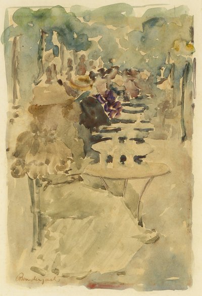 Freiluftcafé von Maurice Prendergast