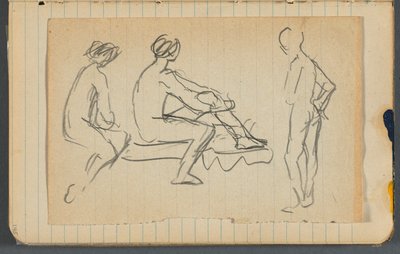Skizzenbuch, loses Blatt zwischen S. 145 & 146 von Maurice Prendergast
