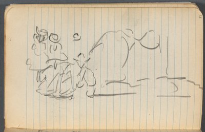 Skizzenbuch, Seite 097: Figuren von Maurice Prendergast