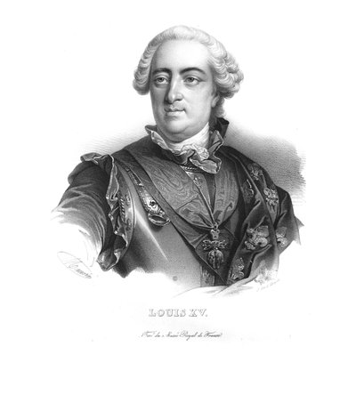 Ludwig XV., König von Frankreich, ca. 1820er von Maurin