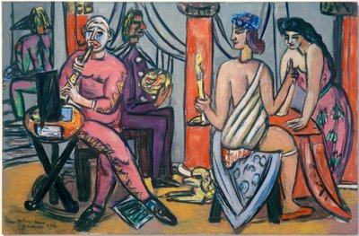 Pompeï-Clowns von Max Beckmann