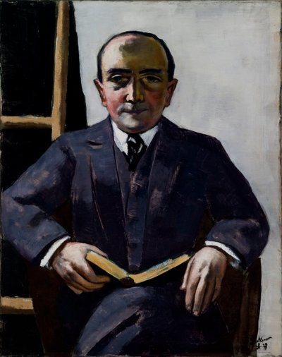 Porträt von Curt Glaser von Max Beckmann