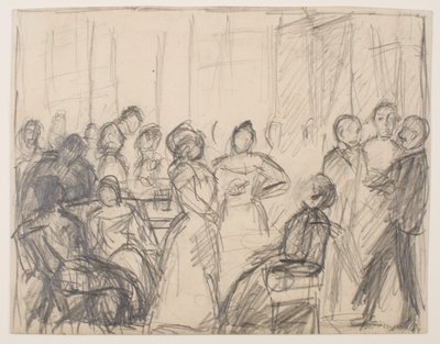 Skizze für Gesellschaftsparty von Max Beckmann