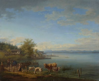 Ostufer des Starnberger Sees von Max Joseph Wagenbauer