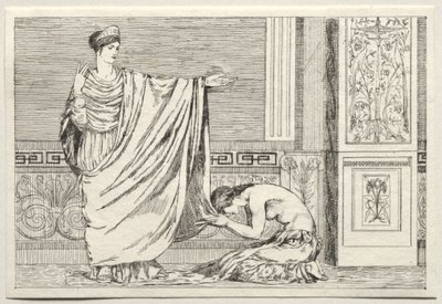 Amor und Psyche: Psyche und Juno, 1880 von Max Klinger