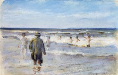 Badende am Strand von Max Liebermann