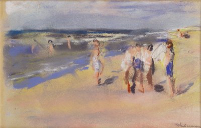 Strand, ca. 1910 (Kreidezeichnung) von Max Liebermann