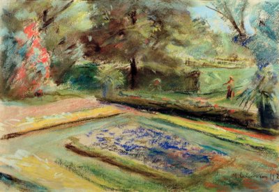 Blick über die Blumenterrasse nach Nordosten von Max Liebermann