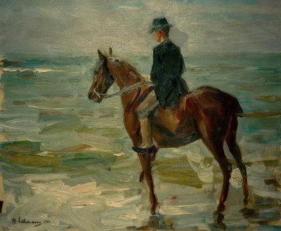 Reiter am Meer nach links von Max Liebermann