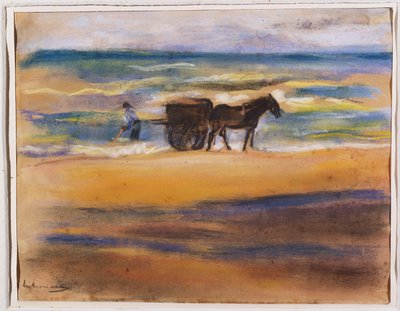 Muschelsucher am Strand von Max Liebermann