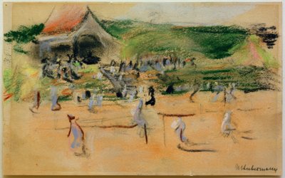 Tennisplatz in Noordwijk von Max Liebermann