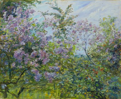 Blühender Flieder, um 1921 von Max Slevogt