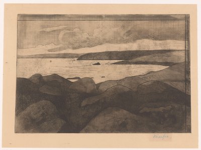 Bretonische Küste von Maxime Camille Louis Maufra (attributed to)