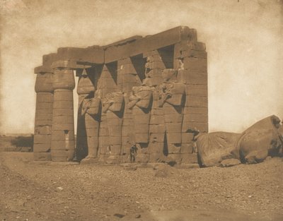 Kolossen des Ramesséum, 1850 von Maxime Du Camp