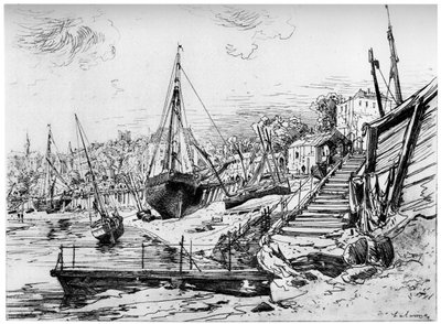 Concarneau, um 1850-1895 von Maxime Lalanne