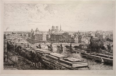 Blick vom Louvre, 1882 von Maxime Lalanne