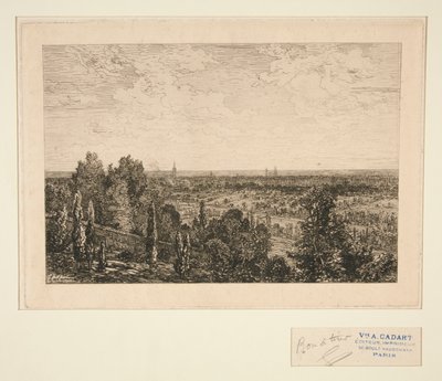 Vue de Paris (Blick auf Paris) von Maxime Lalanne