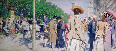 Szene in der Nähe des Sirk Kaffeehauses von Maximilian Lenz