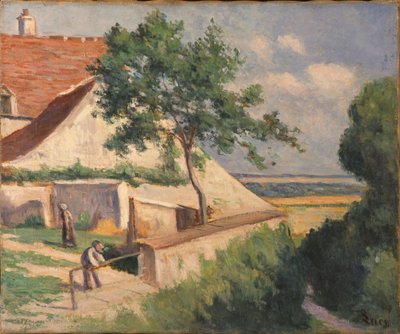 Rolleboise, hinter der Kirche von Maximilien Luce