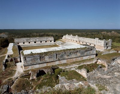 Ansicht des Nonnenquadrangles, 9.-10. Jahrhundert von Mayan