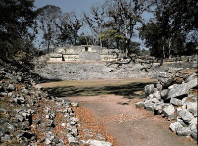 Östliche Akropolis Tempel 22, 4.-10. Jahrhundert von Mayan Mayan