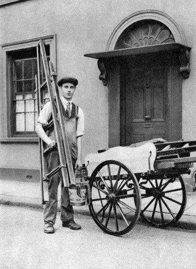 Fensterputzer in Islington, London, 1926-1927 von McLeish