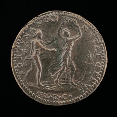 Apollo verfolgt Daphne [Rückseite], 1556 von Medallist R.C.