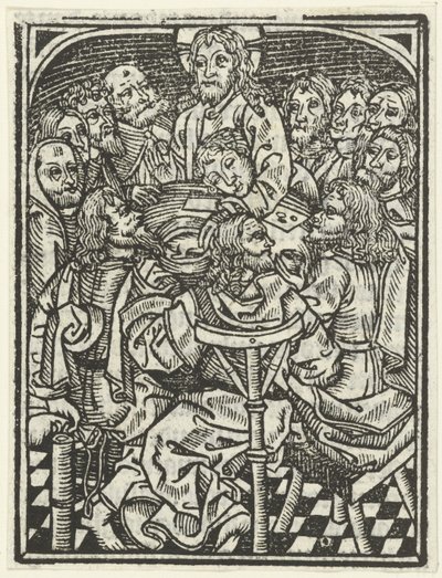 Das letzte Abendmahl von Meester van de Delbecq Schreiber Passie (attributed to)