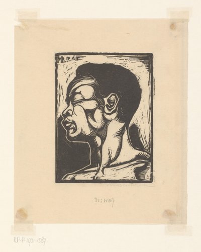 Schwarzer Mann von Meijer Bleekrode (signed by artist)
