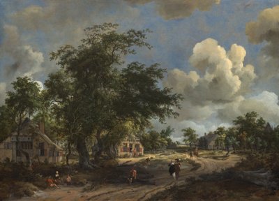 Ansicht auf einer Hauptstraße, 1665 von Meindert Hobbema